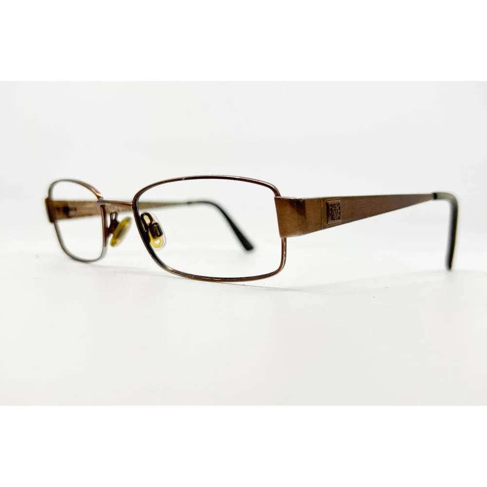 Anne Klein Eyeglass Frames Womens Mocha Brown Animal Print AK5046 50 17 130